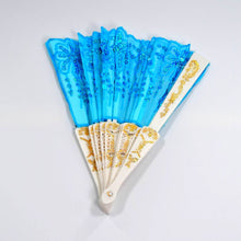 Hand Folding Fan, Chinese Vintage Style Handheld Fan with Fabric Sleeve - dailyneed.life