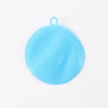 Sky Blue Silicone Dish Scrubber Sponge Mildew Free, Non Stick, Heat Resistant - dailyneed.life