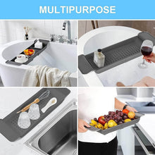 Retractable Bath Caddy, Retractable Bathtub (78 Cm Long Adjust / 1 Pc / With White Box) - dailyneed.life