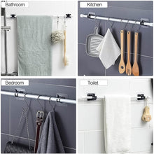 Heavy-Duty Wall-Mount Clip with Transparent Adhesive Base (2 Pc) - dailyneed.life