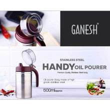 Oil Dispenser Stainless Steel with small nozzle 500ML Oil Container. - dailyneed.life