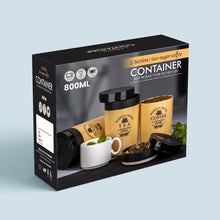 Airtight Containers – For Tea, Coffee, Sugar & More (3 Pcs Set) - dailyneed.life