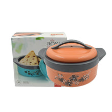 Casserole Box for Food Searving Inner Steel Insulated Casserole Hot Pot Flowers Printed Chapati Box for Roti Kitchen (Approx 2500 ml) - dailyneed.life