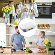 Egg Storage Box Plastic Egg Drawer Fridge Egg Organizer Egg Keeper Refrigerator Egg Drawer Plastic Egg Carton Covered Egg Holder Pantry Egg Bin Household Egg Tray (1 Pc) - dailyneed.life