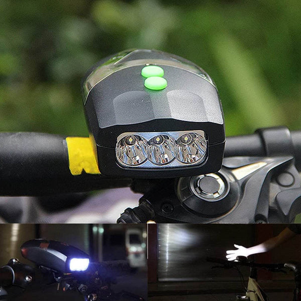 Bicycle 3 LED White Headlight Lamp (1 Pc / Battery not included) - dailyneed.life
