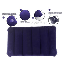 Velvet Air Inflatable Travel Pillow (Blue) - dailyneed.life