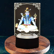 Beautiful 3D Lord Shiva Frame with Soft White Light (1 Pc) - dailyneed.life