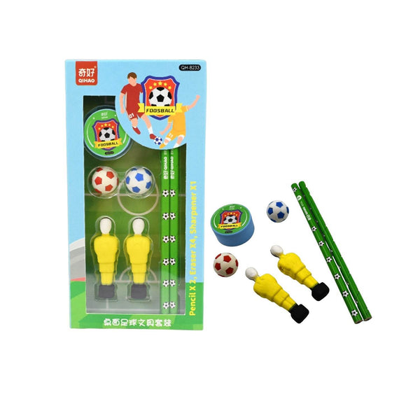 Stationary Kit Football & Basketball Theme Stationary Set For Kids, Pencil, Sharpener, Eraser Set For Kids, Boys & Girls, Birthday Return Gift Stationary Set - dailyneed.life