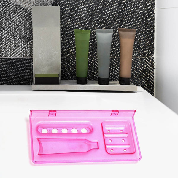 3-in-1 Glass Soap Dish for Bathroom Ware by Pure Source India - dailyneed.life