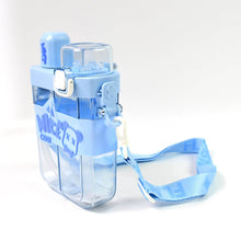 2in1 Dual Compartment Water Bottle with Straw and Adjustable Shoulder Straps (1 Pc / Multi color) - dailyneed.life