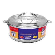 Royal Unique Hot Pot Stainless Steel Insulated Serving Casserole with Lid Handle (2000 ML) - dailyneed.life