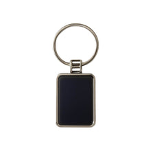 Premium Rectangular Black & Silver Metal Keychain (1 Pc) - dailyneed.life