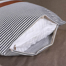 Pillow Covers, leather & cotton Cushion Covers (16 × 16 Inch / 1 Pair / 2 Pc) - dailyneed.life