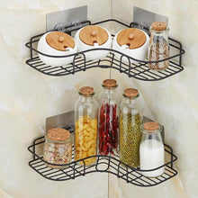 Self-Adhesive Kitchen-Bathroom Corner Shelf Organiser Storage Rack - dailyneed.life