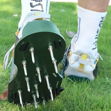 Lawn Aerator Spiked Sandals – Green Studded Garden Grass Shoes (1 Pair) - dailyneed.life