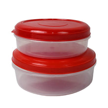Round Plastic Big & Small Storage Container Box (PACK OF 2) - dailyneed.life