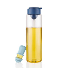 2 in 1 Transparent oilar dispenser with Silicone Oil Dropper Nozzle (1 Pc / With Brush / 1 Ltr.) - dailyneed.life