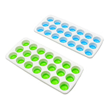 21 Cavity Up Ice Cube Trays-Easy Release, Flexible Silicone Bottom - Stackable, BPA Free, Food Grade - for Convenient Freezer Ice Making (2 Pc Set) - dailyneed.life