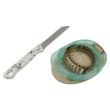Stainless Steel, Egg Slicer & Knife (2 Pc Set) - dailyneed.life