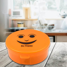 Smily Plastic lunch box, Small Box With 2in1 Spoon pack of 1 - dailyneed.life