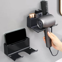 3 Compartment Wall Mount Hair Blower, Hair Dryers Holder (1 Pc) - dailyneed.life