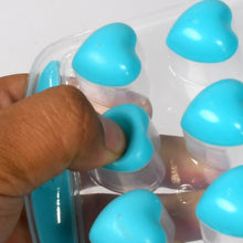 Easy Push Premium -UP ice Tray, With Flexible Silicon Bottom, Heart Shape 18 Cube Trays - dailyneed.life
