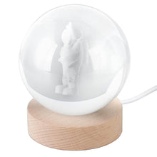 Moon 3D Crystal Ball Lamps with Base For Bedroom 3D Lamps (1 Pc) - dailyneed.life