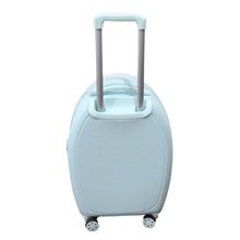 17849 Suitcase For Kids, Girls Green Small Cabin Hard Cover Holiday Carry On Trolley with Extendable Handle, Children's Luggage, Trolley Rolling Luggage for Toddlers Men Woman (Mix Color) - dailyneed.life