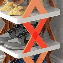 6 LAYER SHOE RACK DESIGN LIGHTWEIGHT ADJUSTABLE PLASTIC FOLDABLE SHOE CABINET STORAGE PORTABLE FOLDING SPACE SAVING SHOE ORGANIZER HOME AND OFFICE - dailyneed.life