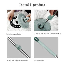 Quick Spin Mop With Steel Spin, Bucket Floor Cleaning, Easy Wheels & Big Bucket, Floor Cleaning Mop with Bucket - dailyneed.life