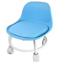 Plastic Low Round Rolling Stool with Wheels Pedicure Stool (1 pc / Mix Color) - dailyneed.life