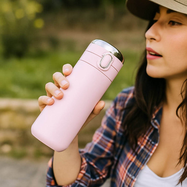 Smart Vacuum Insulated Water Bottle with LED Temperature Display (Mix Color & Design / 320 ML / 1 Pc)) - dailyneed.life