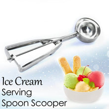 Stainless Steel Premium Quality Ice Cream Serving Spoon Scooper with Trigger Release - dailyneed.life
