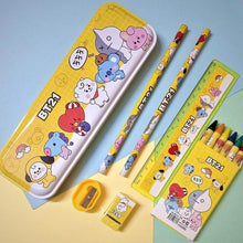 Stationery Kit for Kids - Metal Pencil Box, Sharpener, Pencil & Eraser (12 Pc Set) - dailyneed.life