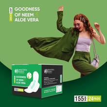 Sanitary Pantyliner with Neem & Aloe Vera, Ultra Thin, PH Balanced, Antibacterial (24 Pads, 155mm) - dailyneed.life