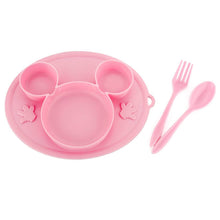 Silicon Micky Plate And 1 Spoon & 1 Fork Card Packing ( 1 Pc Product) - dailyneed.life