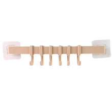 Self-Adhesive 6-Hook Wall Hanging Rack (1 Pc) - dailyneed.life