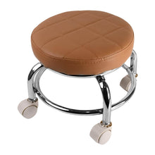 Heavy Duty Steel Base Round Rolling Stool with Wheels Pedicure Stool (1 pc) - dailyneed.life