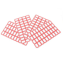 Multipurpose Blank Label Sticker Sheets Red Border Self-Adhesive Writable Stickers for Bottles (50 Sheet) - dailyneed.life
