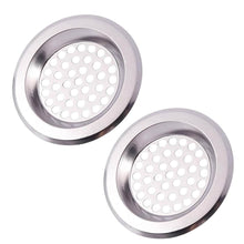 Bathroom Kitchen Stainless Steel Basin Sink Drain Strainer (2 Pc Set) - dailyneed.life