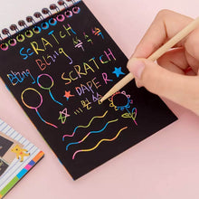 Crafts Rainbow Art Scratch Paper Book (10 Pages, Pack of 1) - dailyneed.life