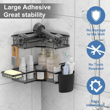 Iron Coating Self-Adhesive Corner Shelf Organizer (2 Pc) - dailyneed.life