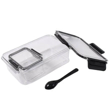 Plastic Kitchen Storage Container Big 800 ML & Small 250 ML with Air Seal Lock Lid & Spoon - dailyneed.life