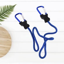 Carabiner Bungee Cords with Hook Tie Downs Luggage Strap Carrying Bag Secure (1 Pc / Mix Color) - dailyneed.life