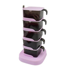 Rotating Spice Jars Vertical Rotatable Seasoning Box 5 Section / Tier With 5 Spoon (1 Set) - dailyneed.life