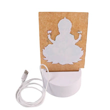 Beautiful 3D Lord Ganesh Frame with soft white light, Ganesh Ganesha (1 Pc) - dailyneed.life
