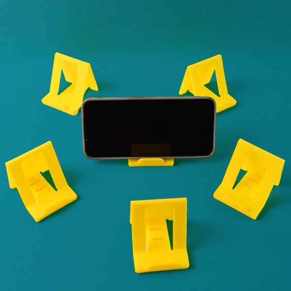 Adjustable Foldable Plastic Mobile Phone Stand (6 Pc / Mix Color) - dailyneed.life