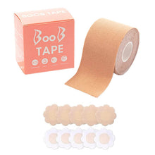 Boob Tape with Nipple Covers: Cotton, Breathable, Lift & Support (5m, 10 Pairs) - dailyneed.life
