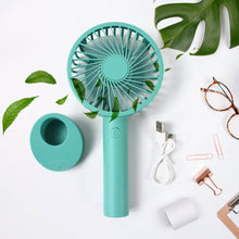 Portable Handheld Fan With 3 Speeds Battery Operated Fan Rechargeable Multi Colors As Base Phone Holder Fan (Battery Included) - dailyneed.life