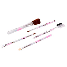 Floral Makeup Brush Set for Eyes, Lips, and Face (5 Pc) - dailyneed.life